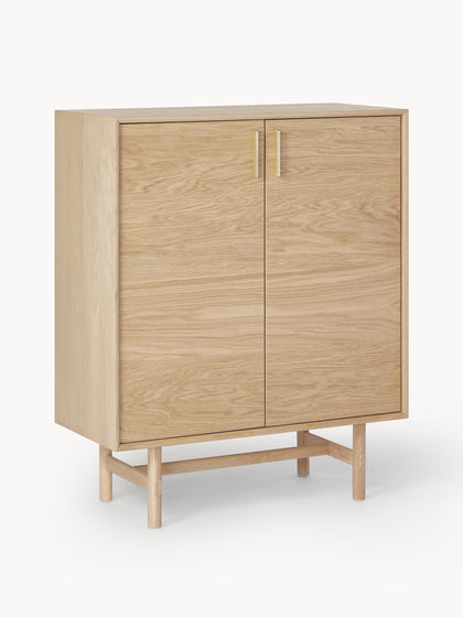 Westwing Chiffonnier de madera de roble Diana