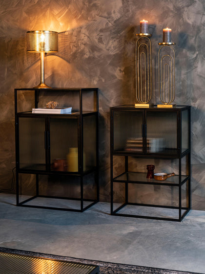 Westwing Chiffonnier De Vidrio Estriado Boli