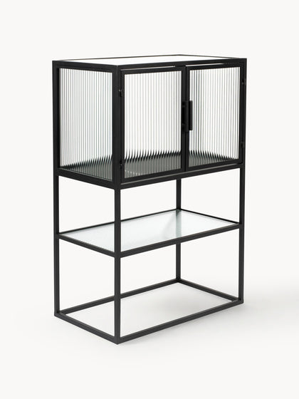 Westwing Chiffonnier de vidrio estriado Boli