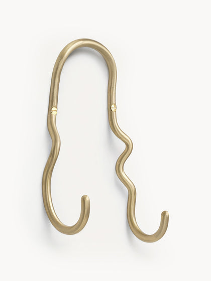 Westwing Colgador de latón artesanal Curvature