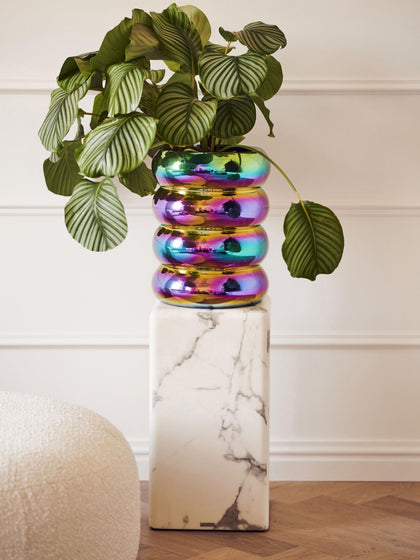 Westwing Columna Decorativa En Aspecto Mármol Look