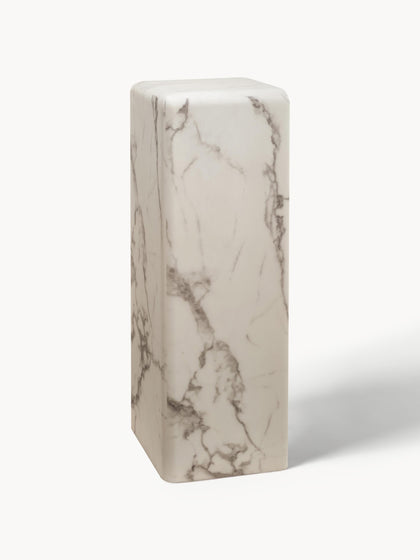 Westwing Columna decorativa en aspecto mármol Look