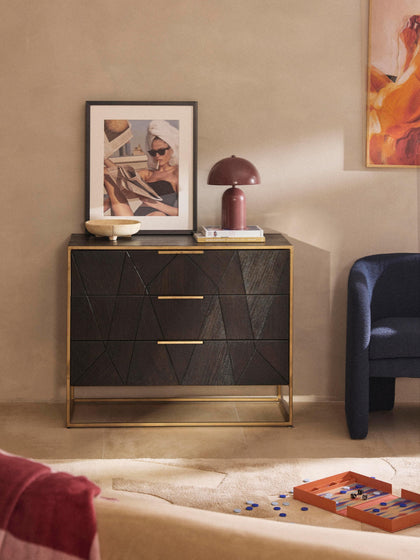 Westwing Cómoda De Madera De Mango Maciza Harry