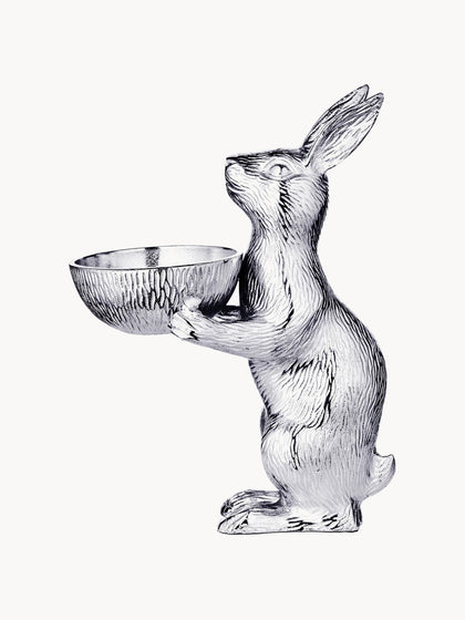 Westwing Conejo Decorativo Con Bol Bert 31 Cm