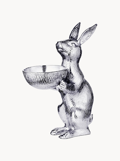 Westwing Conejo decorativo con bol Bert 31 cm