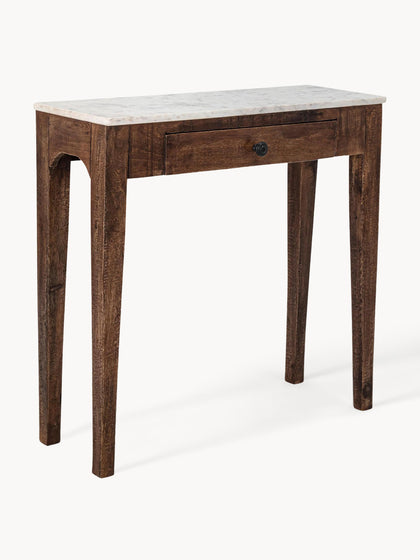 Westwing Consola con tablero de mármol Hauge