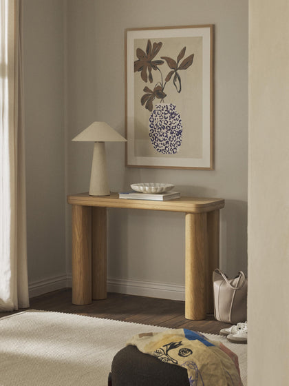 Westwing Consola De Madera De Roble Kalia