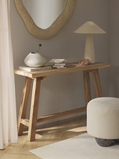 Westwing Consola De Madera De Teca Lawas