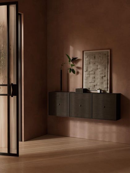 Westwing Consola De Pared De Madera Y Metal Frame