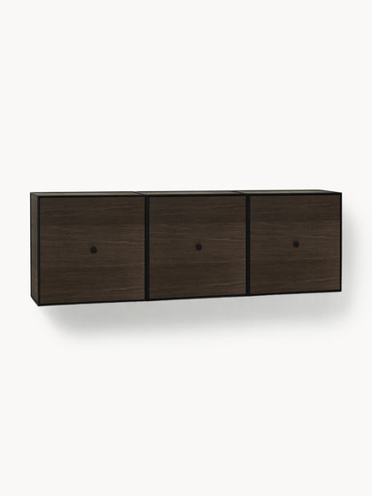 Westwing Consola de pared de madera y metal Frame