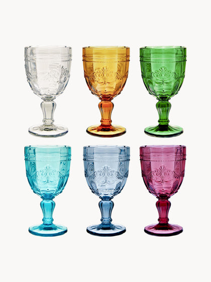Westwing Copas de vino con relieves Syrah 6 uds