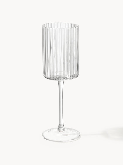 Westwing Copos de vino soplados Aleo 4 uds