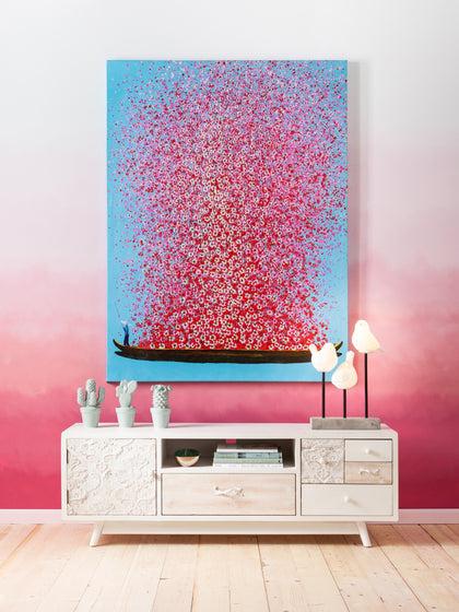 Westwing Cuadro En Lienzo Pintado Flower Boat