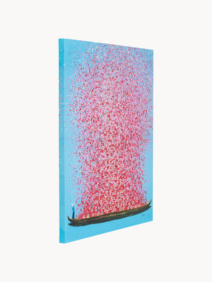 Westwing Cuadro En Lienzo Pintado Flower Boat