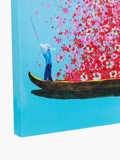Westwing Cuadro En Lienzo Pintado Flower Boat