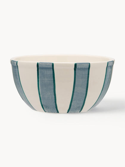 Westwing Cuenco Pintado A Mano Powder Striped