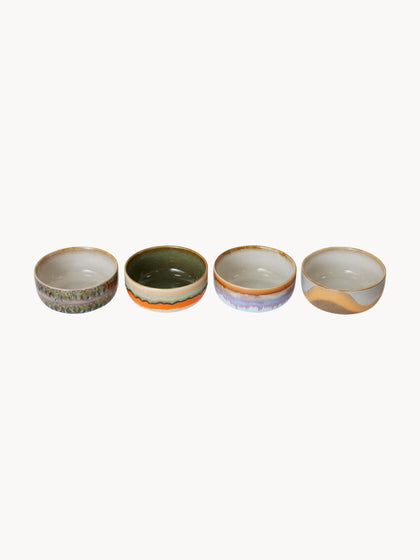 Westwing Cuencos Artesanales De Gres 70's 4 Uds