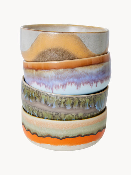 Westwing Cuencos Artesanales De Gres 70's 4 Uds