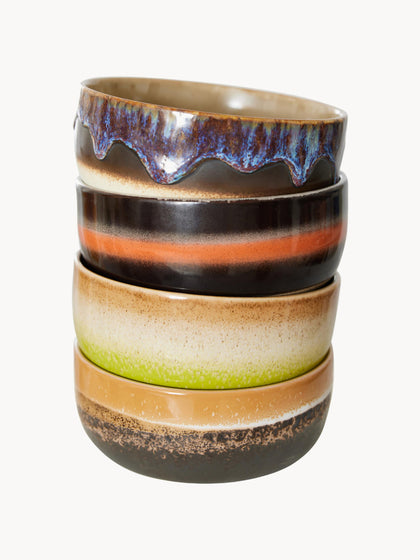 Westwing Cuencos Artesanales De Gres 70's 4 Uds