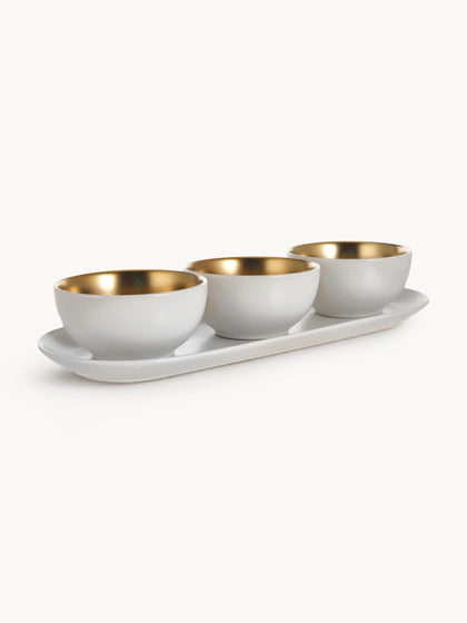 Westwing Cuencos para salsas Glitz 4 pzas