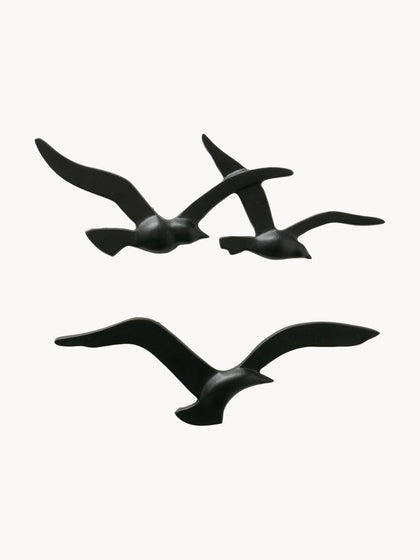 Westwing Decoración de pared de metal Birdy 2 pzas