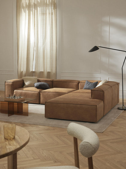 Westwing Diván Modular De Cuero Reciclado Lennon