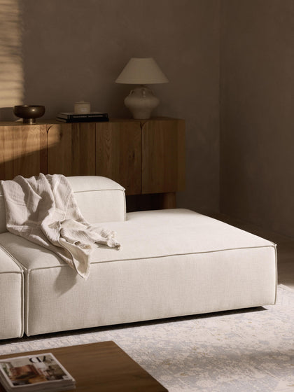 Westwing Diván Modular De Mezcla De Lino Lennon