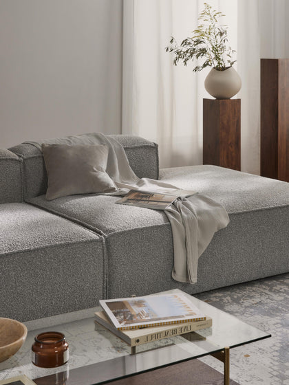 Westwing Diván Modular En Tejido Bouclé Lennon