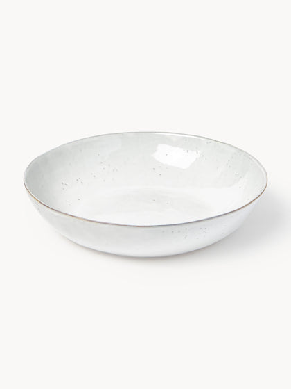 Westwing Ensaladera artesanal Nordic Sand Ø 34 cm