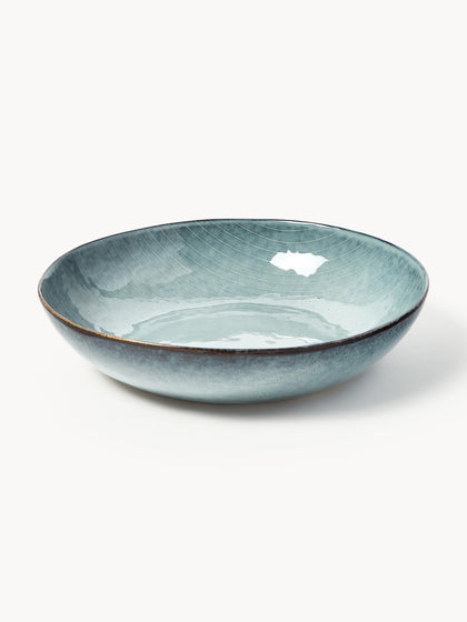 Westwing Ensaladera artesanal Nordic Sea Ø 34 cm