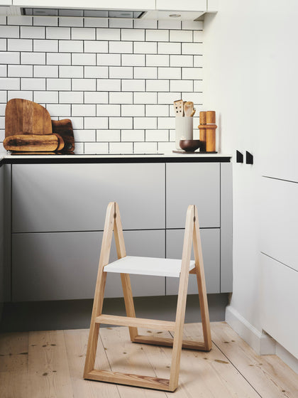 Westwing Escalera De Madera De Fresno Reech