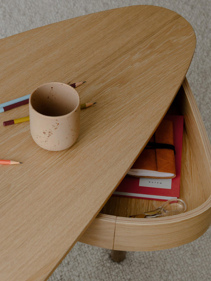 Westwing Escritorio De Madera De Roble Duende