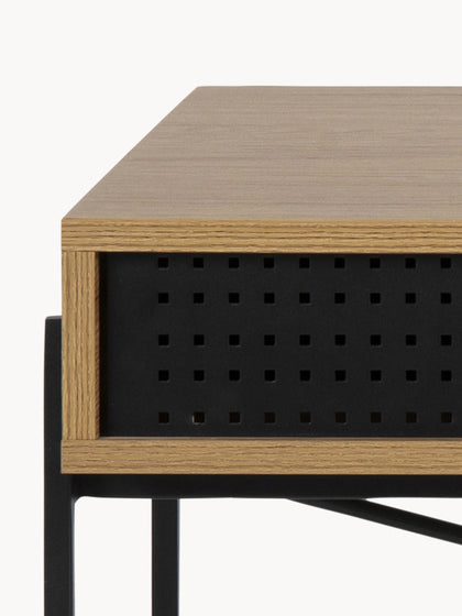 Westwing Escritorio Estrecho De Madera Angus