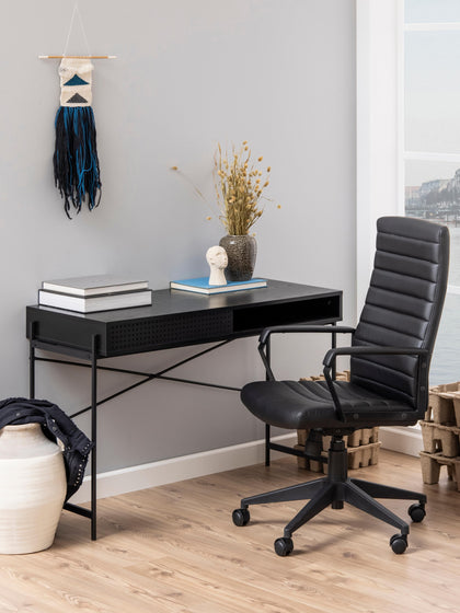 Westwing Escritorio Estrecho De Madera Angus