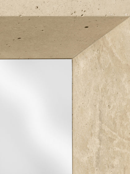Westwing Espejo De Pared De Travertino Lancet