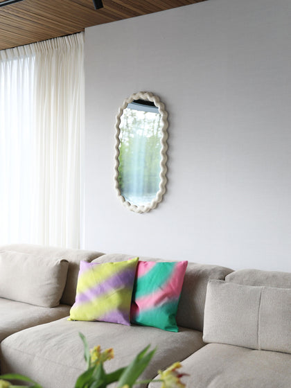 Westwing Espejo De Pared Ovalado Zigzag
