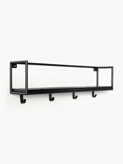 Westwing Estante de pared de madera de mango June