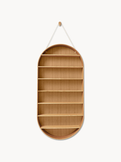 Westwing Estante de pared de madera de roble Dorm