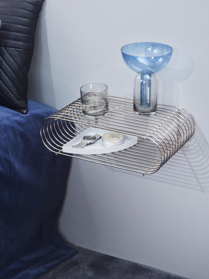 Westwing Estante De Pared De Metal Curva 40 cm