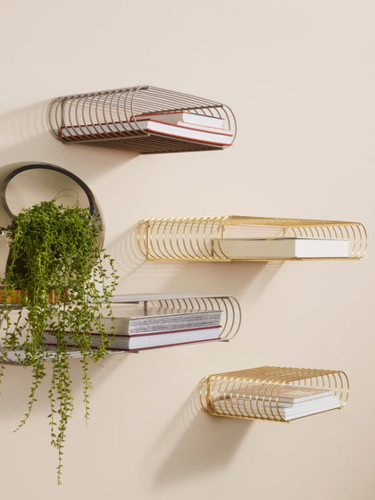 Westwing Estante De Pared De Metal Curva 40 cm