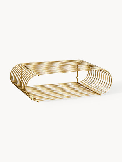 Westwing Estante de pared de metal Curva 40 cm