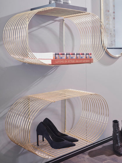 Westwing Estante De Pared De Metal Curva 61 cm