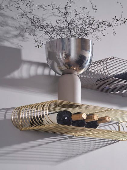 Westwing Estante De Pared De Metal Curva 80 cm