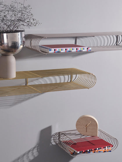 Westwing Estante De Pared De Metal Curva 80 cm