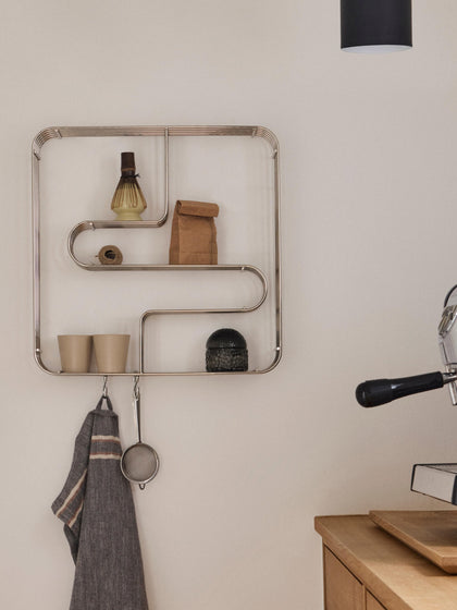 Westwing Estante De Pared De Metal Curva