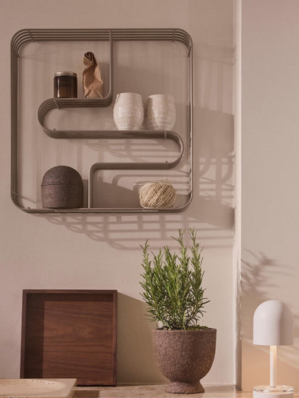 Westwing Estante De Pared De Metal Curva