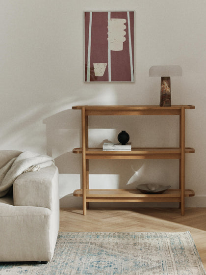 Westwing Estantería Baja De Madera Libby