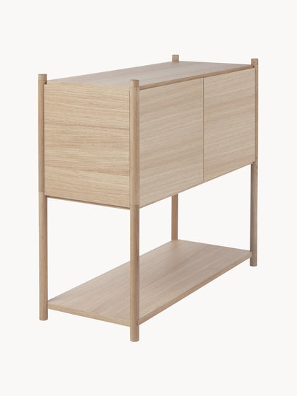 Westwing Estantería De Madera De Roble Sceene