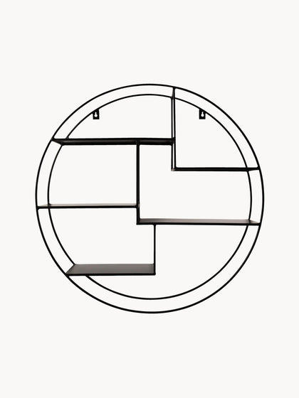 Westwing Estantería de pared pequeña de metal Expo