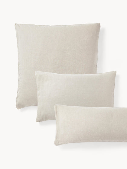 Westwing Funda de almohada de lino lavado Airy